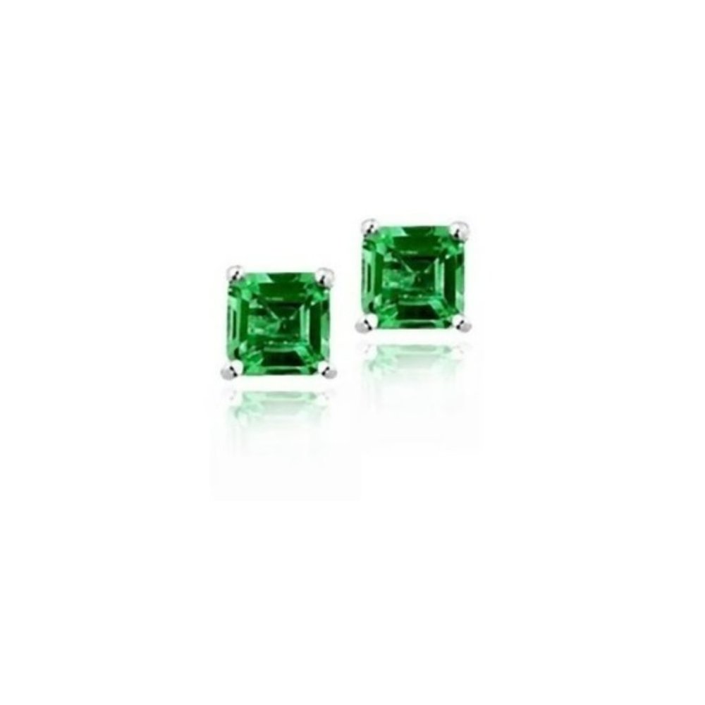 0.6ct Created Russian Nano Emerald 925 SS